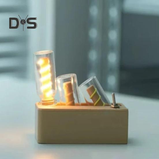 Creative Magnetic Flippable Table Lamp Soft Glow Flicker Free Durable Structure Compact Size Adjustable Brightness Rechargeable LED Lamp