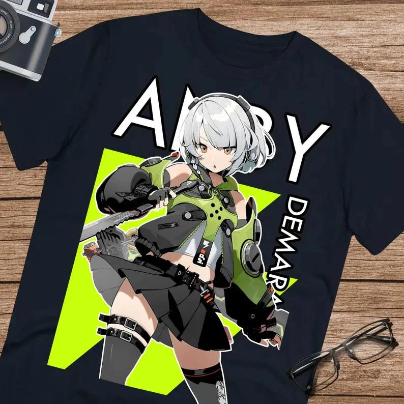 Anime Anby Demara Zenless Zone Zero T Shirt Size S 4XL Black Size S 4XL S