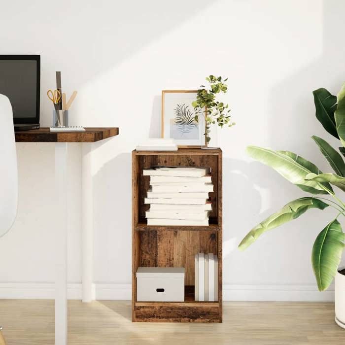 VidaXL Bibliothèque vieux bois 40x24x76 cm bois d'ingénierie, étagère, étagère à livres, support de livre, armoire de 857772