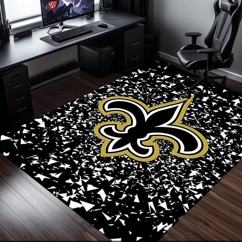 New Orleans Helmet Rug Office Carpet Non-Slip Mat, Chair Rug Floor Covering for Gaming, Bedroom, Living Room , Home Decor Christmas Gift