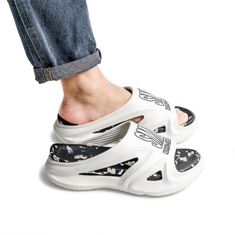 Fashion 2024 Summer New Men's Slippers Home Beach Ourdoor Slides Indoor Ladies Solid Slipers Platform Mules Shoes Woman Flats Zapatos