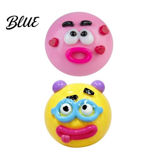 Anti-stress Toy 1/2/5Pcs Dog Face Squeeze Toy Moldable Slow Rise Cartoon Expression Stress Anxiety Relief Ball Relaxing Relieving Fidget for