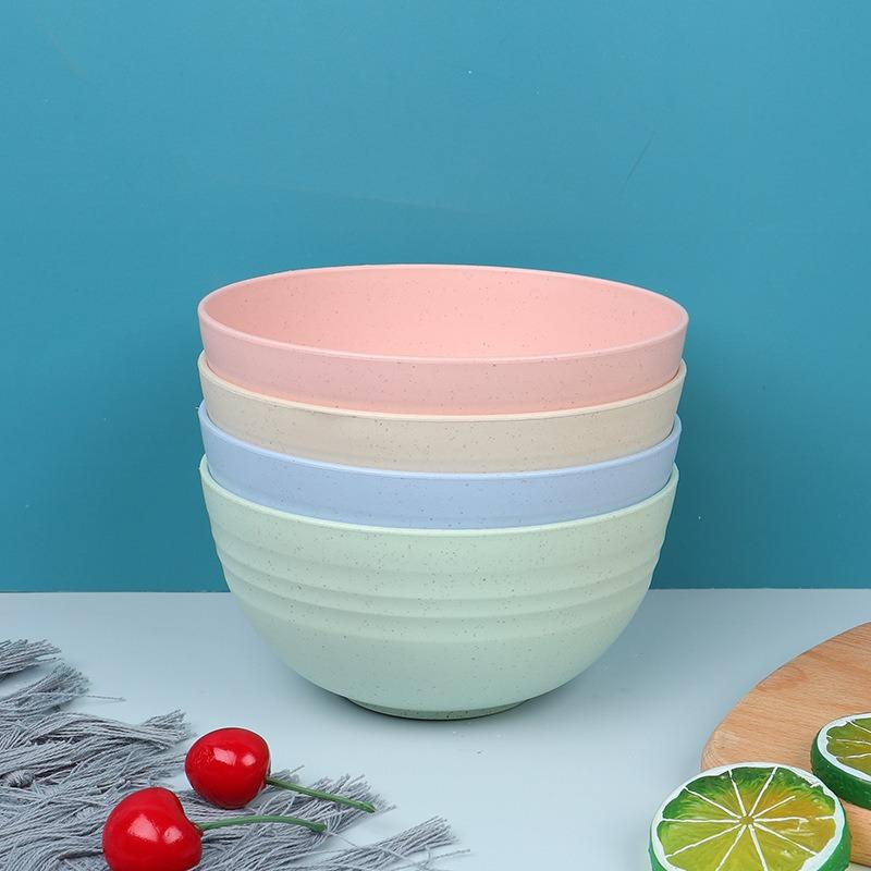 4Pcs Cereal Bowl Set Unbreakable Lightweight Reusable Dessert and Salad Durable Breakfast Soup Dishwasher