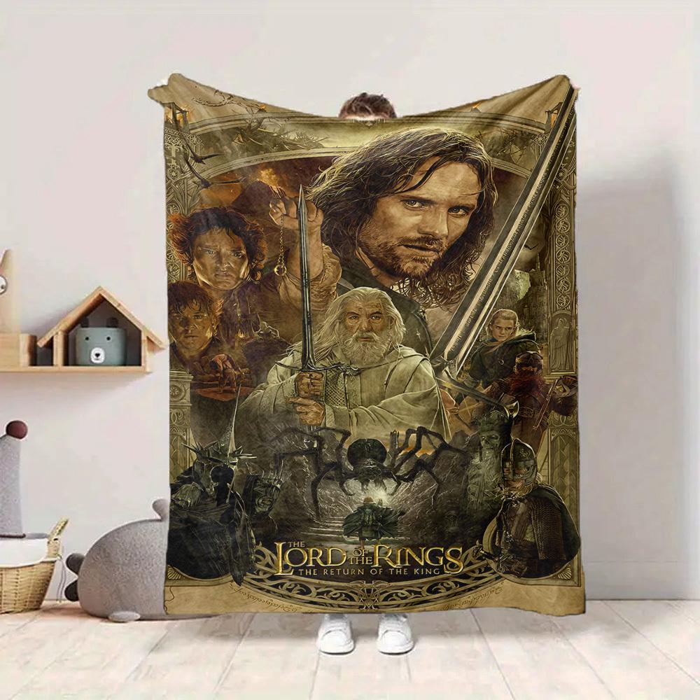 1pc Lord of the Rings Blanket Lightweight Flannel Throw For Sofa, Bed, Travel, Livingroom, Office, Couch, Chair, And Bed