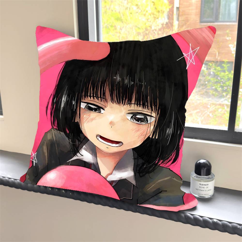Shizuka Classic Anime Takopis Original Sin CUTE Pillow Case Square Pillow Bedroom Sofa Leisure Comfort Cushion Home Decoration