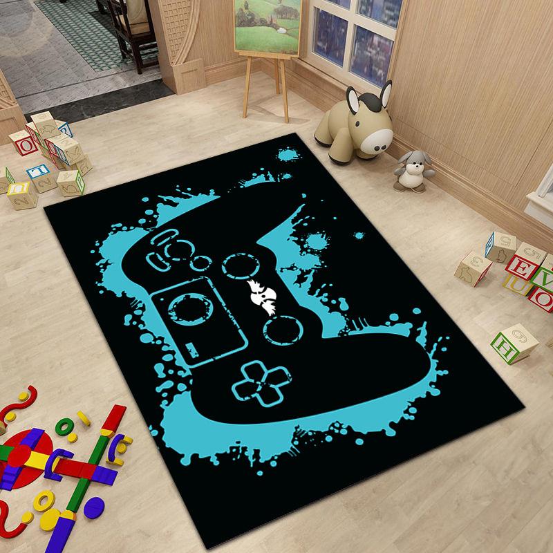 Game Console Carpet Large Living Room Decor Home Stereoscopic Effect Retro Bedroom Rooms Mat Hotel Hall Boy Friend Rugs Decorate