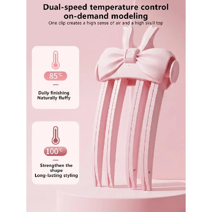 Wireless Heated Volumizing Root Lift Clip For Flat Fine Hair Portable Travel Styling Tool Comb Volumizer Crown Lifting Portable