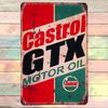 Home DecorGas Metal Sign and Motor Oil Wall Art Poster Vintage Iron Paint Decoration for Men Garage Club and Bar