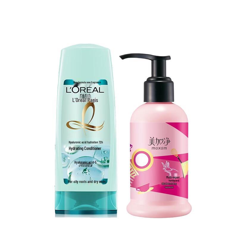 Набор L Oréal с гиалуроновой кислотой: кондиционер и крем для рук