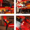 Non-Toxic 424Pcs Red Airplane Model Building Blocks Toy Firefighting Aircraft Puzzle Bricks Sets Educational Toys Desktop Ornament Gifts