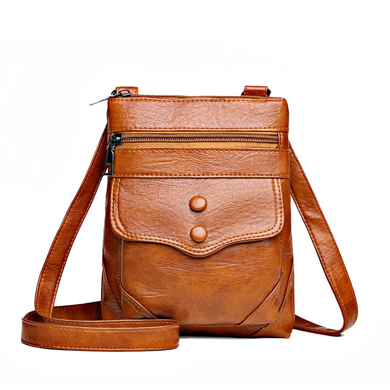 

Сумка через плечо, Маленькая квадратная сумка, Модная и ретро, Одноплечная монетница для людей среднего и пожилого возраста коричневый