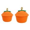 Woven Storage Basket with Lid Gift Toys Organizer for Home Countertop Pantry