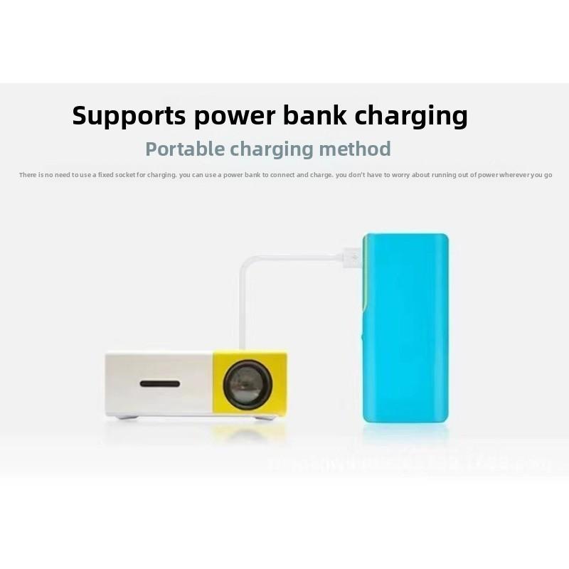 Mini Portable Micro Projector Hot Selling Children's Yellow and White Projector
