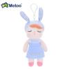 Non-Toxic Metoo Doll Toys Mini Angela Keychain Cute Stuffed Rabbit Backpack Charm For Children Baby Birthday Holiday Gifts