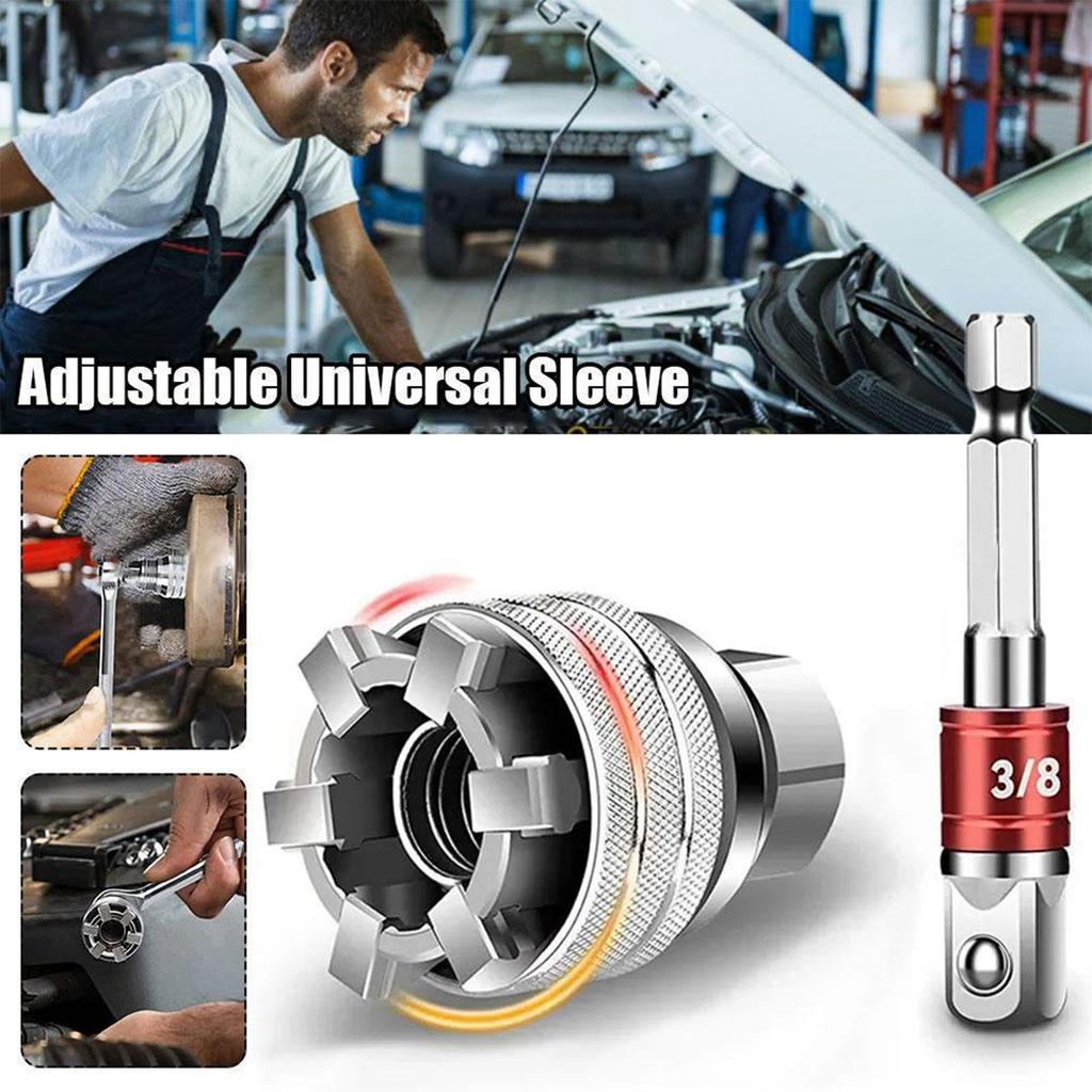 Llave de vaso ajustable 10-19 mm, vaso multifunción para llaves