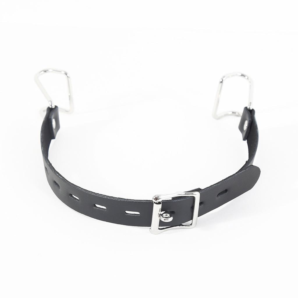 Stainless Steel Spider Ring Gag BDSM Bondage,Nose Mouth Hook Spreader Leather Head Harness ,Sex Toys For Couples Restraints