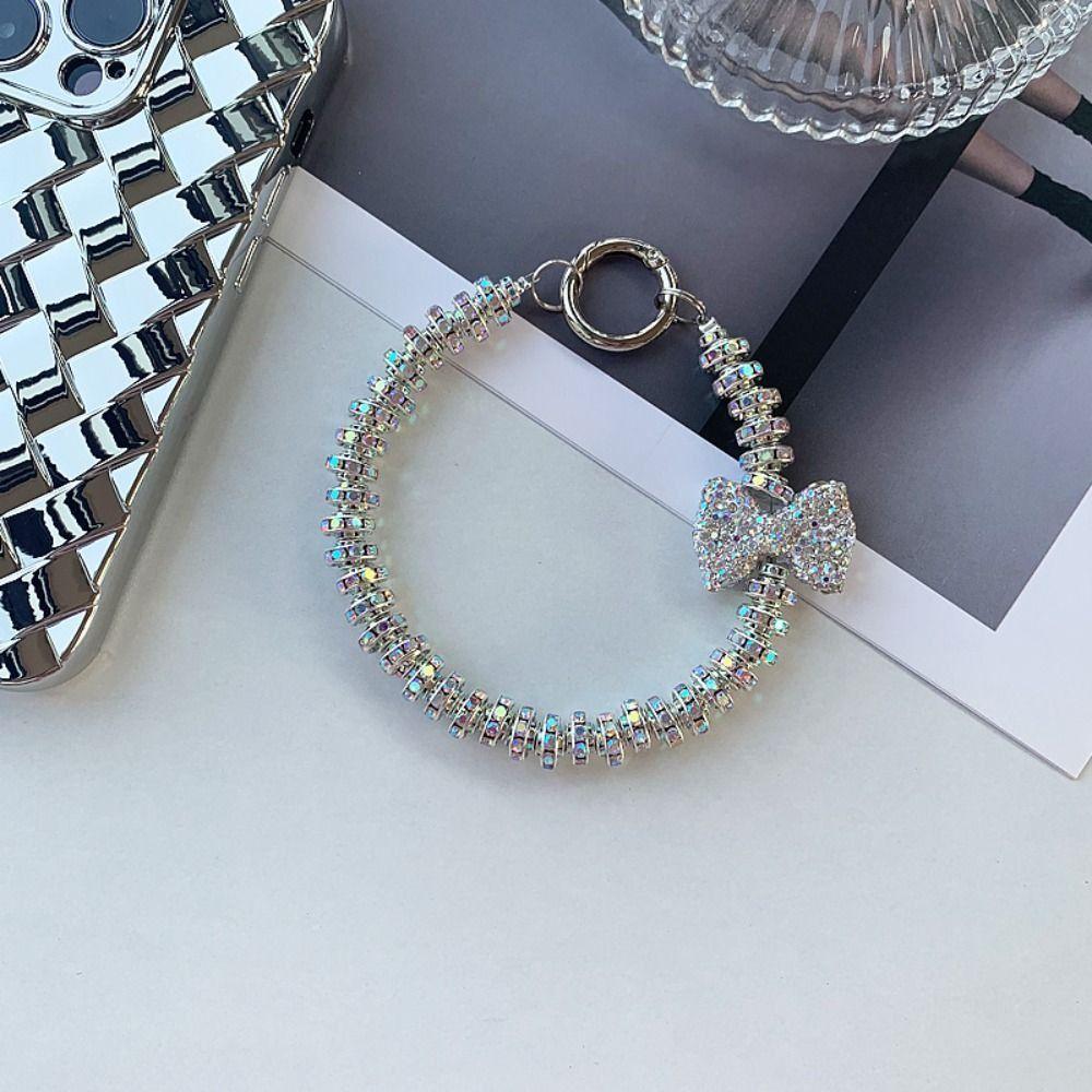Hanging Rope Pearl Phone Wrist Straps Glitter Cellphone Chain  Phone Accessories