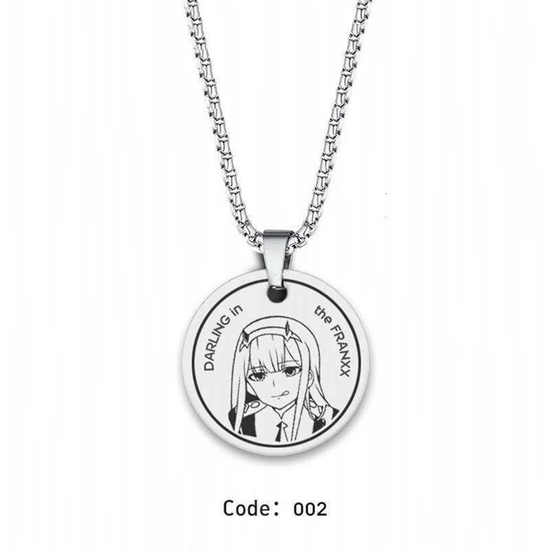 National Team Stainless Steel Logo Pendant Necklace