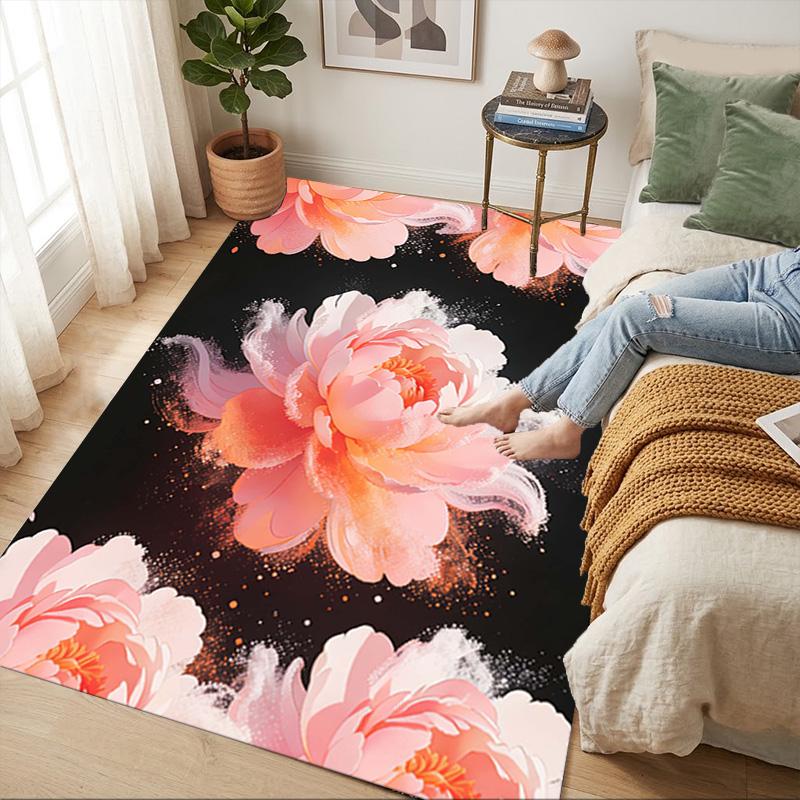 Floral Fantasy Living Room Nonslip Area Rug Soft Carpet For Bedroom Game Playroom Sofa Office Home Decor Doormat Christmas Gift C929286