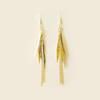 European and American Multi-Layer Hollow Metal Geometric Tassel Earrings