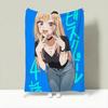 Anime M-My Dress-Up Darling Throw Lightweight 240g Flannel Blanket Soft Skin-friendly for Summer Cooling