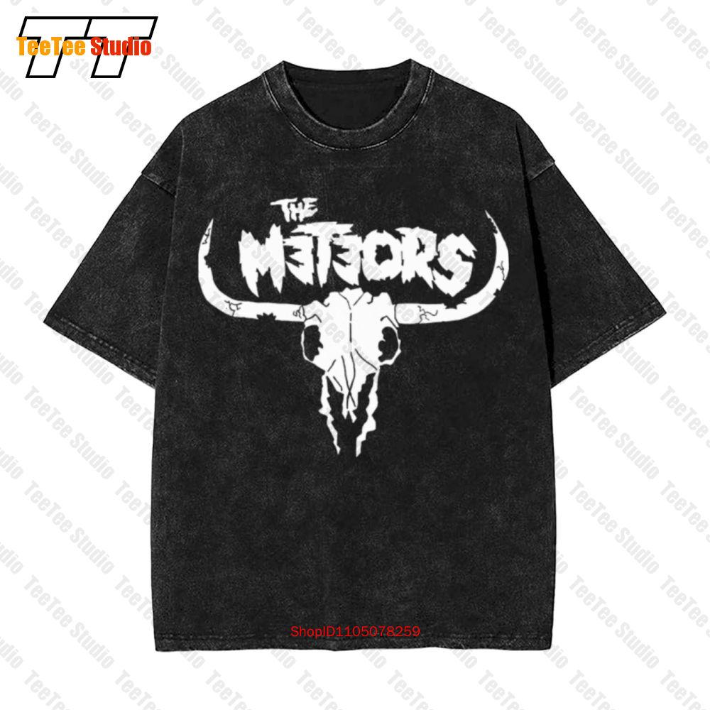 Музыкальная панк-группа The Meteors Медаль Cbgb Психобилли Винтажная Оверсайз Футболка TOOE S