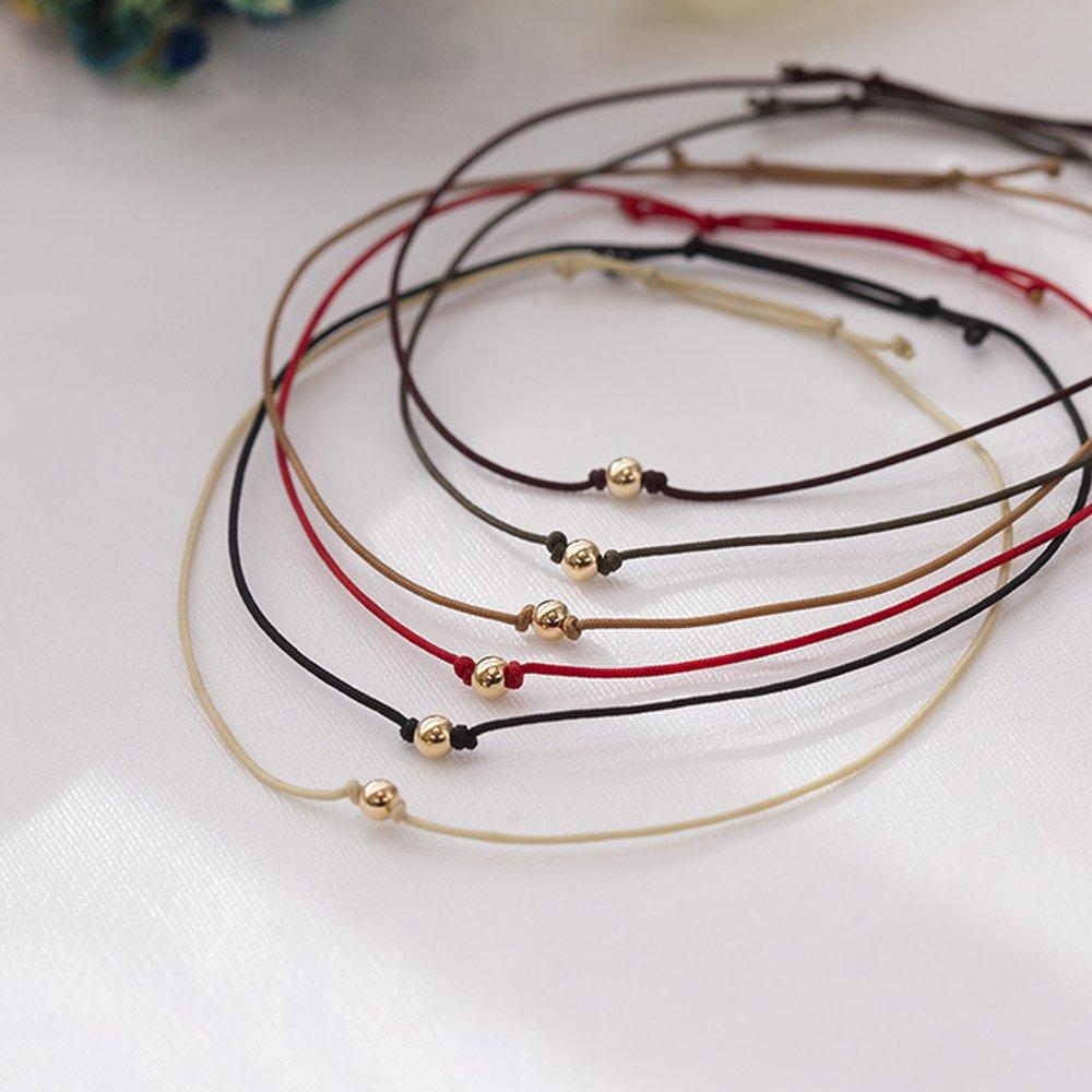 Jrosa 14K Rosa Silk Ball Bracelet