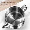 1/1.5/2L Oil Filter Pot Stainless Steel Oil Strainer Pot with Fine Mesh Strainer Fry Basket Oil Storage Can Grease Container