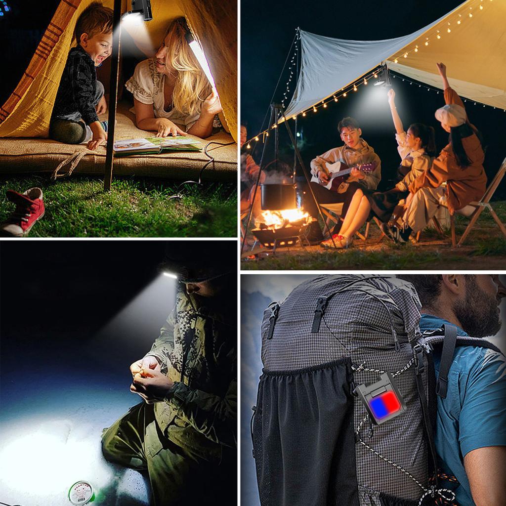 Dobíjecí LED čelovka Kempingová čelovka Inteligentní indukční světlo s klipem na klobouk Nastavitelné