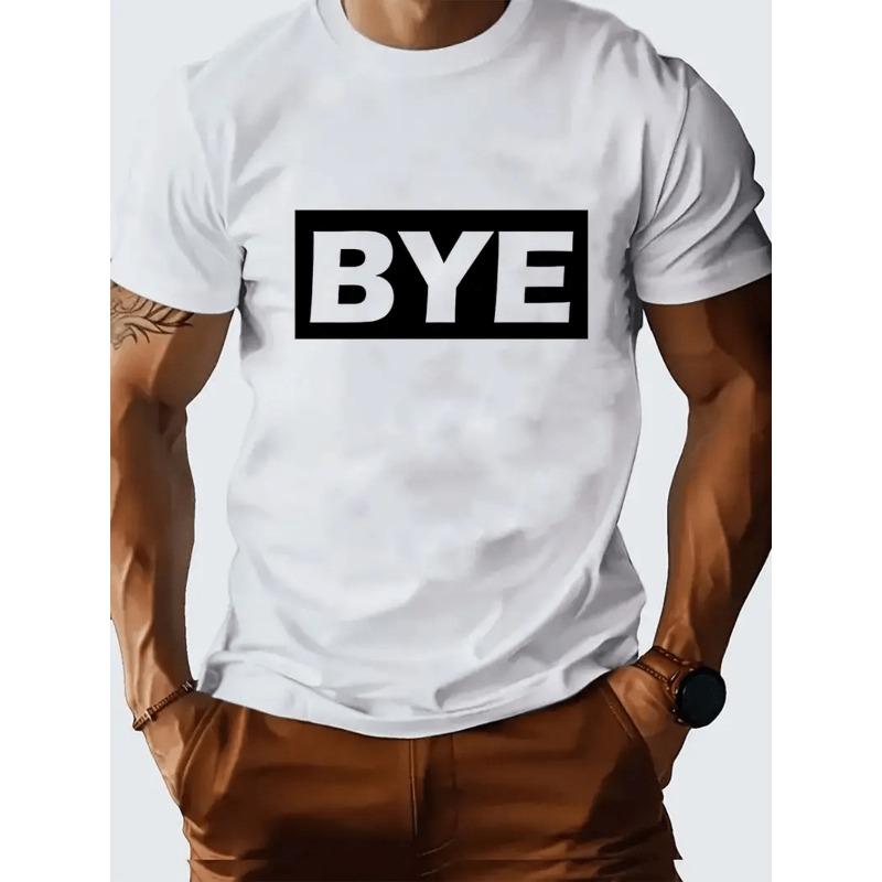 European Size Men S Trendy Print T-Shirt for Summer with Short Sleeves S