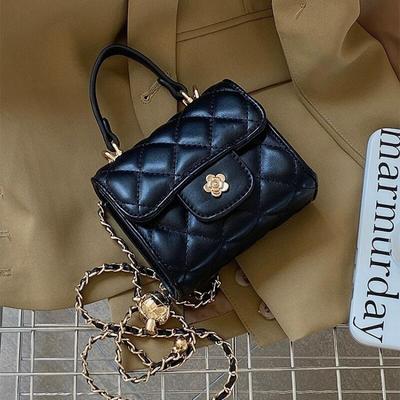 New Fashion Women Shoulder Bags Small Fragrant Wind Mini Small Niche Rhombic Lattice Chain Bag Leisure Versatile Crossbody Bags