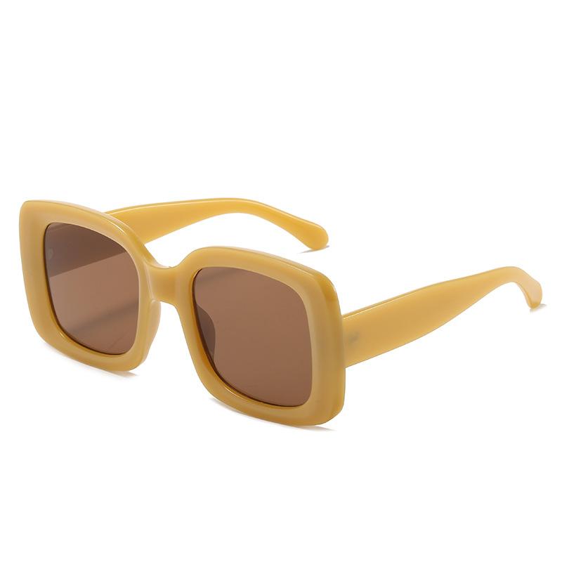 Box Sunglasses European And American Personality Versatile Black Pc Glasses Fashionable Thin Face Sunglasses new style