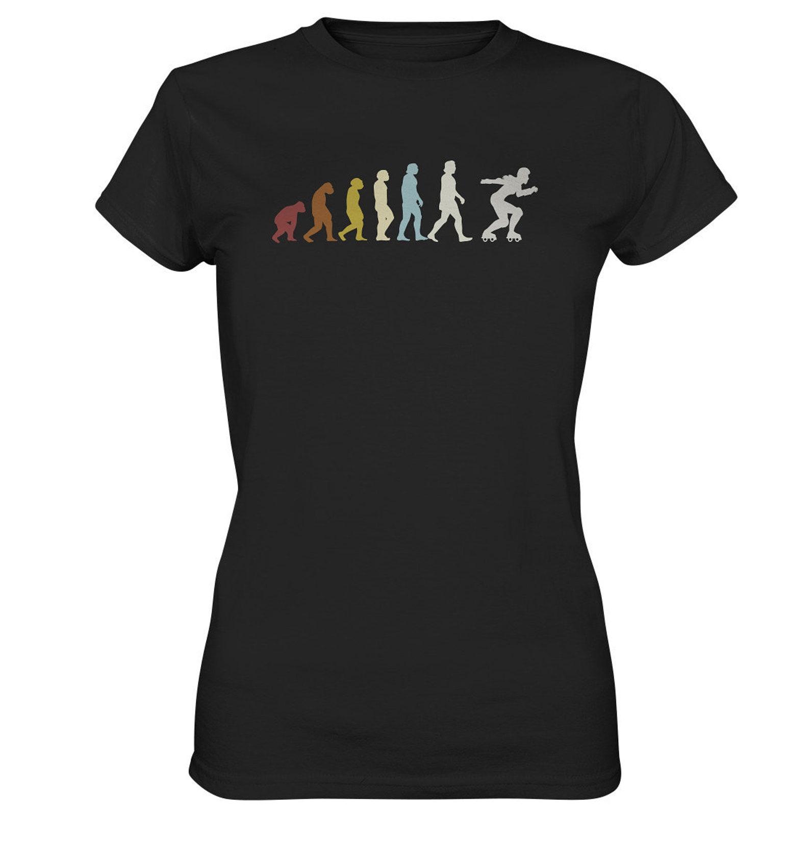 T-Shirt Inline Skates Inline Skating Roller Skating Evolution Retro Gift - Premium Shirt M