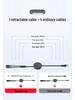 6A Retractable Multi-Device Super Fast Charging Cable with Three Connectors - Customizable Logo Option