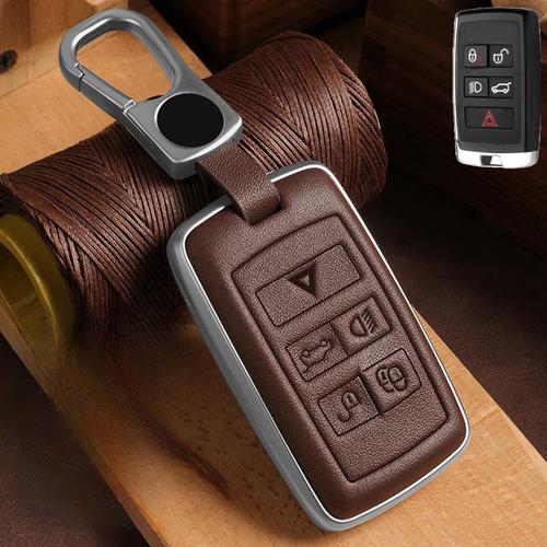 A+ Zinc Alloy Leather Car Key Case Cover For Land Rover Evoque Range Rover Sport