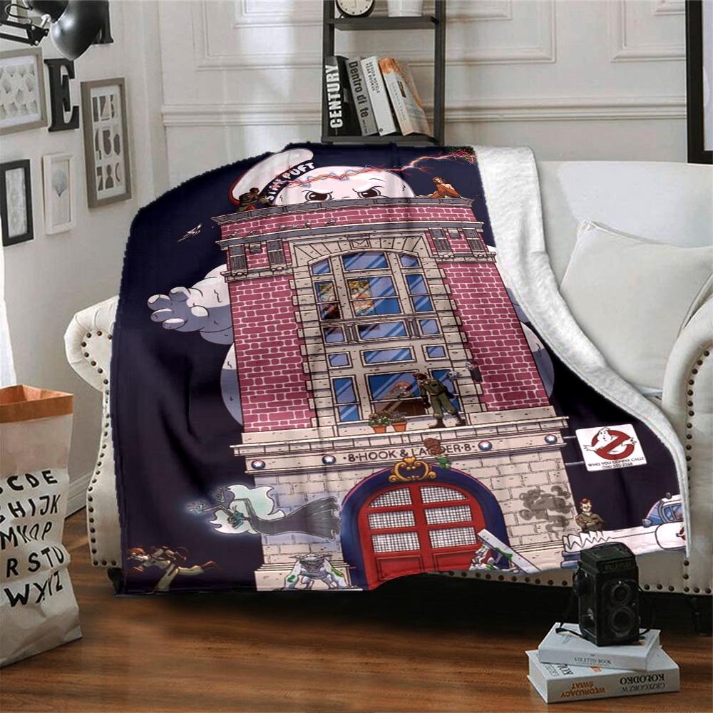 Ghostbusters Blanket Warmthful Decor Perfect for Office Chair Bed Seaside for All Occasions Stylish Decor Gift for Travel Home Birthdays