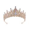 Corona da sposa Accessori per capelli in lega Abito da sposa Fascia con strass Corona elettrolitica Cena Copricapo da sposa in metallo