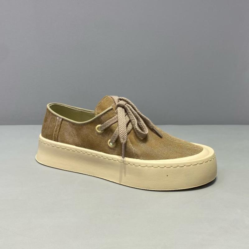 

Fashion 2025 Summer New Casual Board Shoes Mens Thick-Soled Heightening Sneakers Soft-Soled Comfortable Lightweight Canvas Running Shoes 44