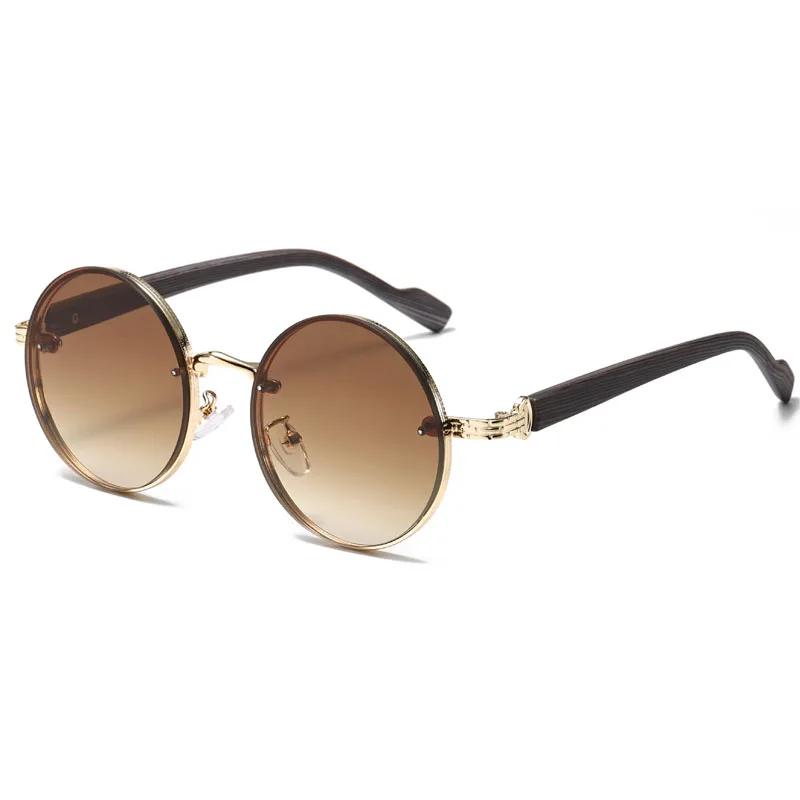 Men Classic Metal Sunglasses Fashion Trendy Uv400 Eye Protection Sun Glasses Women Unisex Retro Vintage Punk Goggle Shades