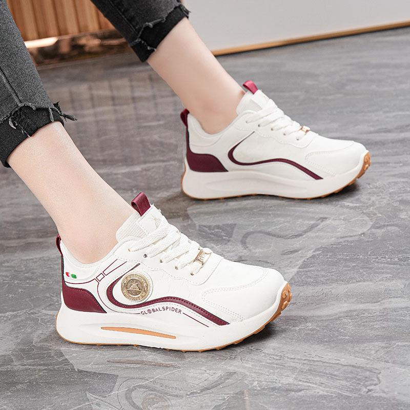 Spring and Autumn New Dad Shoes Ins Tide Lace-up Soft-soled Student Sports and Leisure Shoes Height Increase MR