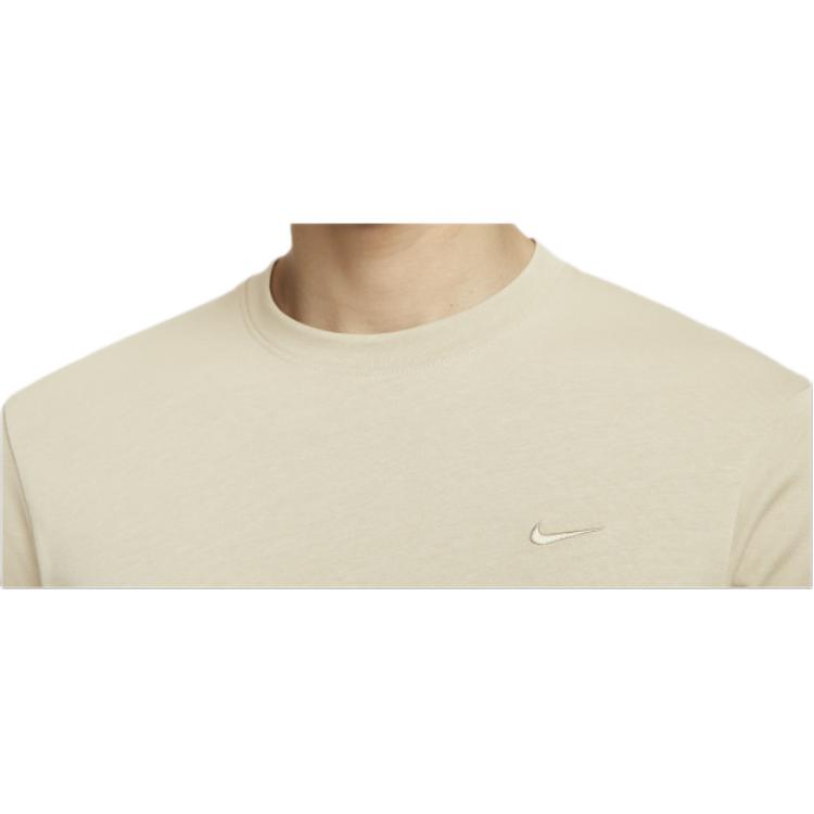 Nike Logo Long Sleeve Solid Color Crewneck Sweatshirt Men Sweatshirt Khaki FB8586-251