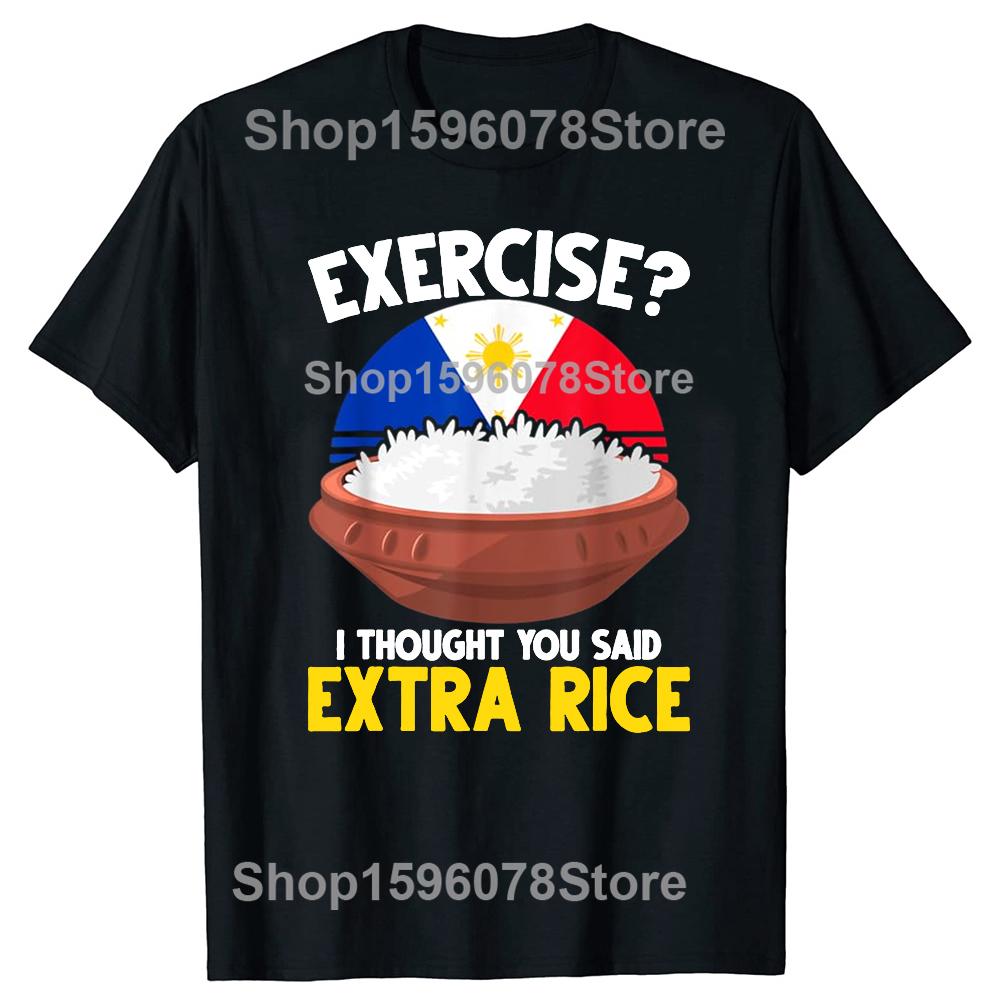 Filipino Food 101 Popular Food Funny Graphic T Shirts Men Women Pure Cotton Humor Streetwear Short Sleeve Unisex Loose Clothing