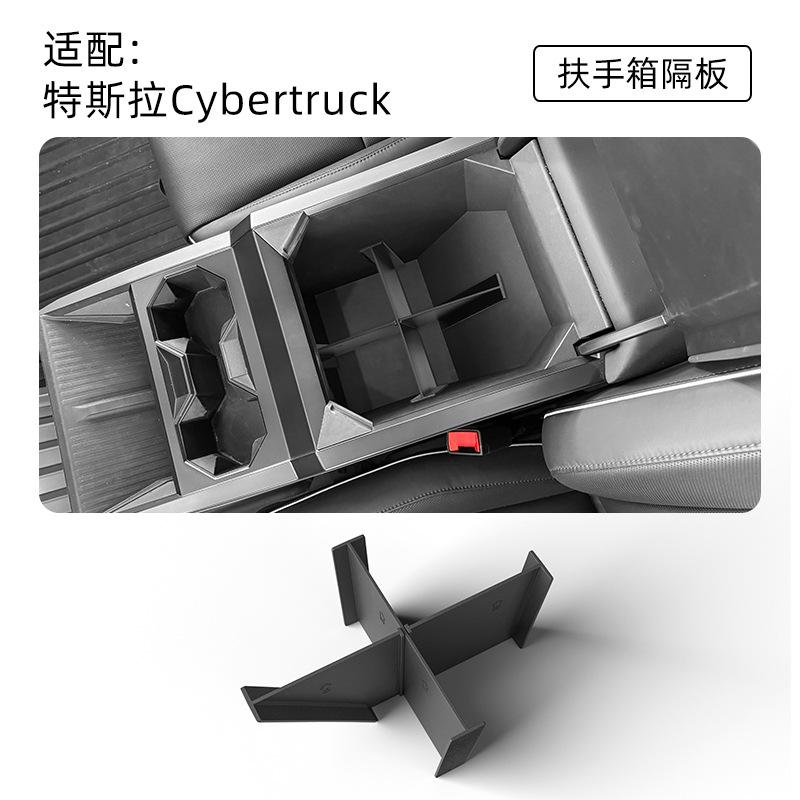For Tesla Cybertruck Armrest Box Storage Box Storage Organizer Box