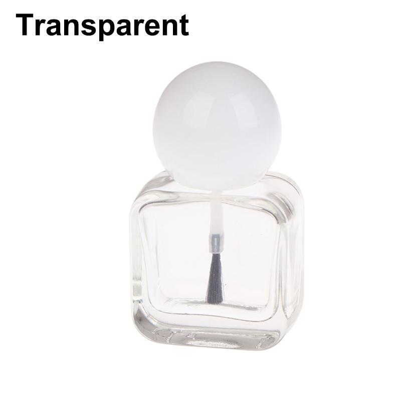 

1Pcs 10Ml Empty Nail Polish Bottles Clear Glass Nail Gel Bottles With Brush Cap Nail Oil Nail Art Tool