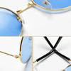Óculos de sol retrô pequenos e redondos hippie, óculos de sol da moda com armação de metal circular, óculos de sol para festa discoteca, lentes coloridas doces para mulheres e homens