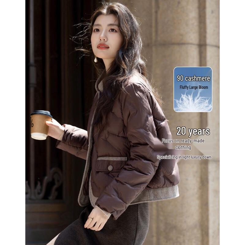 

De Mana Women s Stand Collar 90% Duck Down Puffer Jacket L