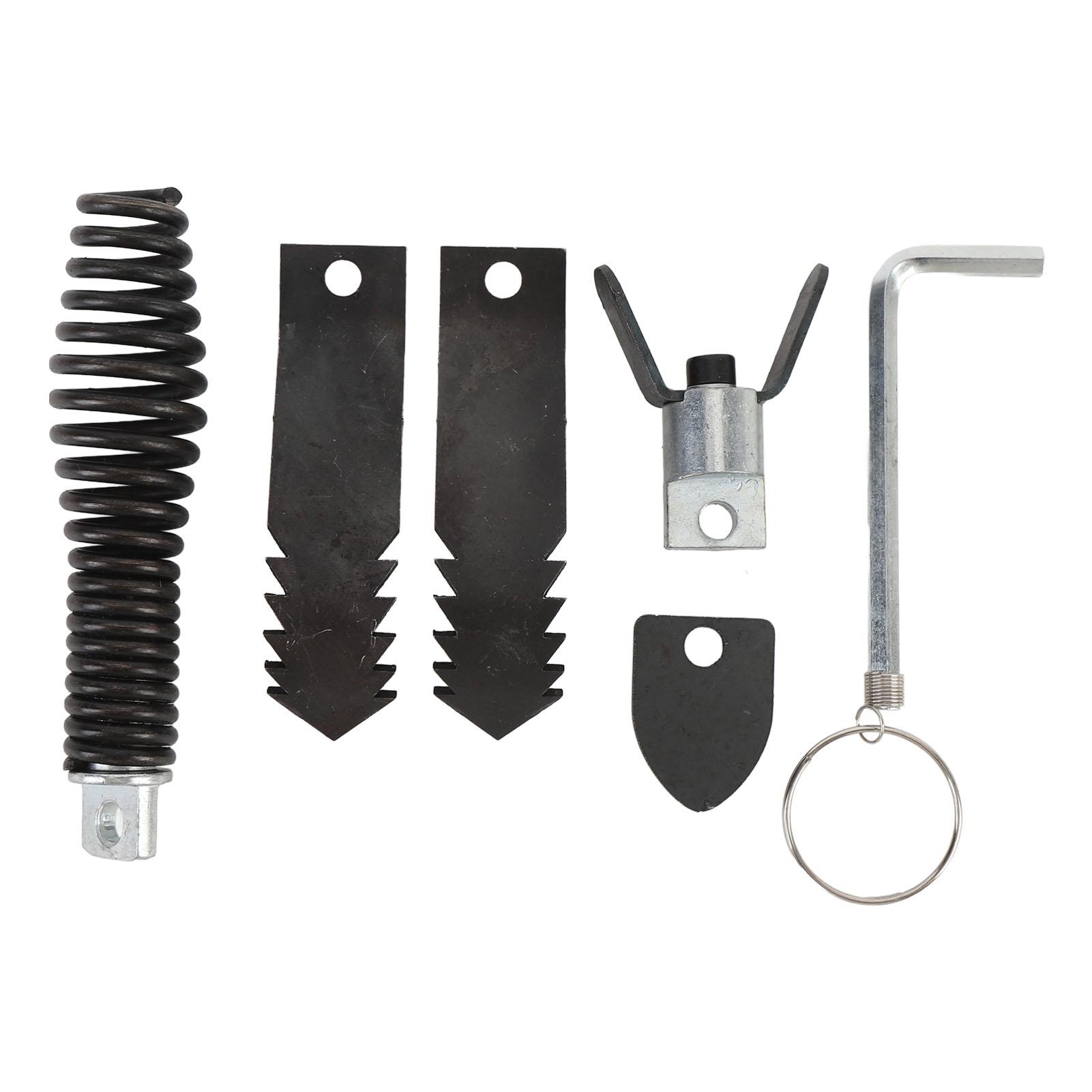 Igeteck 6 Pcs Drain Cleaner Cutter Head Set Efficient Unclogging Pipeline Dredging Machine Cutting Head For 5 16 Inch To 3 4