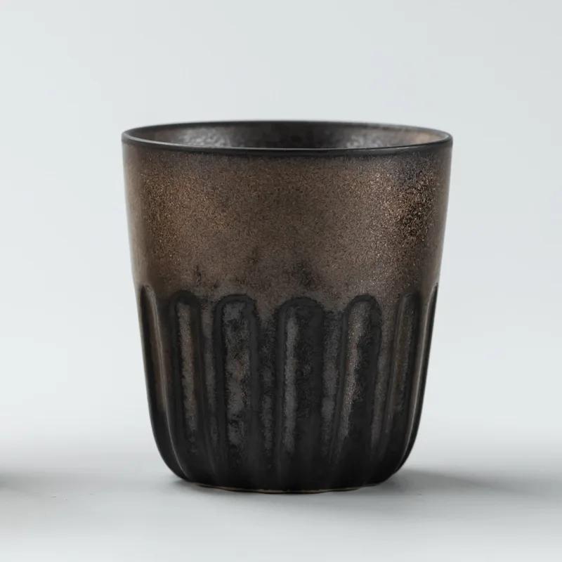 Restaurant Kiln Coffee Cup Japonské kameninové hrnky Šálky na kávu Velký šálek vody Japonský jednoduchý přechodový hrnek Nádobí kuchyně