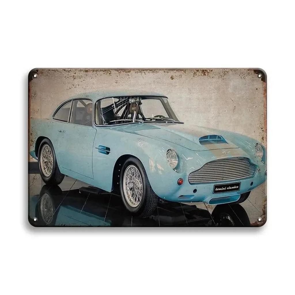 Auto Plaque Metal Tin Signs Classic Car Wall Decoration Vintage Art Posters Iron Painting for Man Cave Home Cafe Garden Club Bar