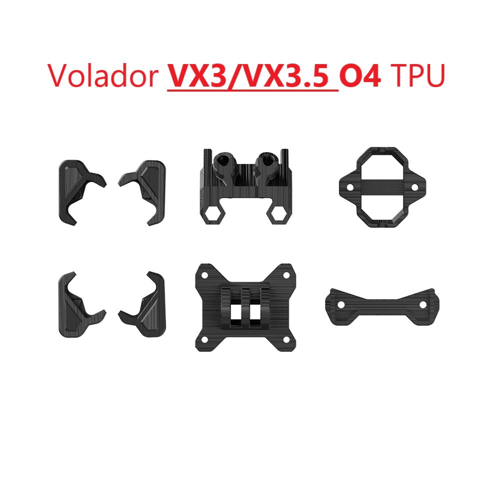 FlyFishRC Volador VX3/VX3.5 O4 Pro FPV Çerçeve 3 3.5 inç DJI O4 Air Unit Pro ile Uyumlu FPV RC Freestyle Dörtlü Drone Kiti İçin